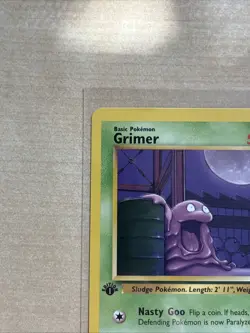 Pokemon TCG Grimer Fossil, 1st Edition Common Card 48/62 LP Condition - Image 4
