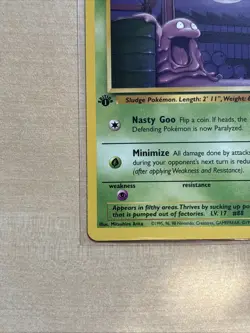 Pokemon TCG Grimer Fossil, 1st Edition Common Card 48/62 LP Condition - Image 5