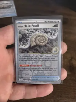 Pokemon TCG Antique Helix Fossil 153/165Sv: Scarlet & Violet 151 Reverse Holo - Image 1