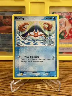 Pokemon TCG EX Crystal Guardians Krabby 54/100 Reverse Holo STAMPED NM KOMIYA - Image 1