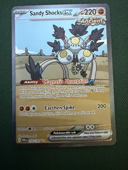 Pokemon TCG Sandy Shocks EX Paradox Rift 250/182 Holo Special Illustration Rare - Image 1
