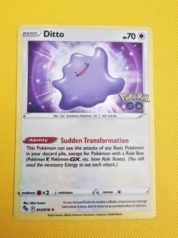 Ditto 053/078 Pokemon GO Holo NM - Image 1