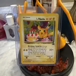 Pokemon Pikachu Birthday Promo Holo Ultra Rare - Image 1
