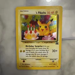 Pokemon Pikachu Birthday Promo Holo Ultra Rare - Image 2