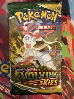 Lot of 8 Pokemon SWSH Evolving Skies Booster Packs, Brand New, Factory Sealed - Image 5