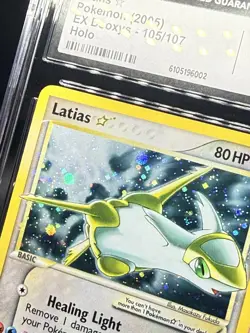 2005 POKEMON EX DEOXYS GOLD STAR #105 LATIAS-HOLO CGC 7 ULTRA RARE - Image 5