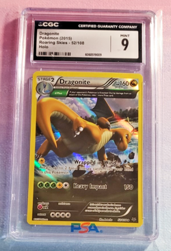 2015 Pokemon Dragonite 52/108 Roaring Skies Holo Rare CGC 9 - Image 1