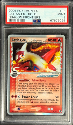 Pokemon Latias ex Holo 2006 Dragon Frontiers #95 PSA 9 - Image 1