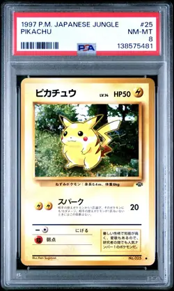PSA 8 - Pikachu Pokemon Jungle Regular (Japanese) - Cert. 138575481 - Image 1