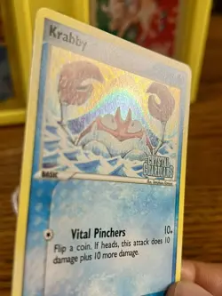 Pokemon TCG EX Crystal Guardians Krabby 54/100 Reverse Holo STAMPED LP KOMIYA - Image 2