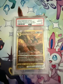 2023 Pokemon Origin Forme Dialga VSTAR GG68 Crown Zenith Secret Rare PSA 10 - Image 1