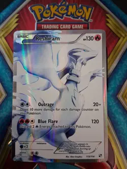 POKEMON TCG Reshiram (113 Full Art) 113/114 Black & White Holo - MP - Image 3