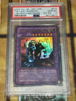 The Last Warrior from Another Planet LON 1st Ed PSA 10 Ultra Rare #077 Yugioh - Image 1