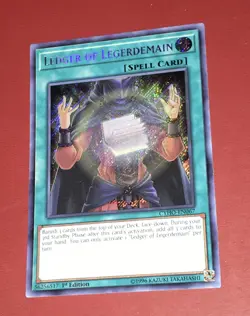 Yu-Gi-Oh! LEDGER OF LEGERDEMAIN CYHO-EN067 SECRET RARE. 1st Ed 1996 - Image 2
