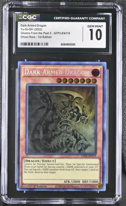 Yugioh CGC 10 Dark Armed Dragon GFP2-EN179 Ghost Rare 1st Edition *0095 - Image 1