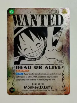 Monkey.D.Luffy (118) (Wanted Poster) OP13-118 Carrying On His Will Foil - Image 1