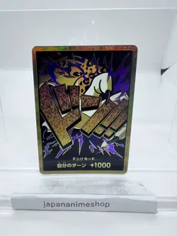 Don!! Card (Gold Frame/Left Arm/Lucci) One Piece Card Gold Frame Don JAPAN - Image 1