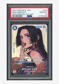 One Piece PSA 10 Boa Hancock SP Alternate Art 2023 OP01-078 OP04 Japanese - Image 1