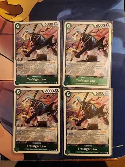 One Piece - Trafalgar Law OP13-031 Foil Playset (x4) - Carrying on His Will NM - Image 1