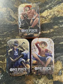 ONE PIECE Mini Tins Set Volume 2 OP13 Booster Packs Factory Sealed New - Image 1