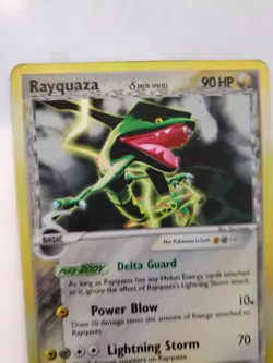 Rayquaza Delta Species Holo Pokemon Card Base Fossil WOTC NM U - Image 5