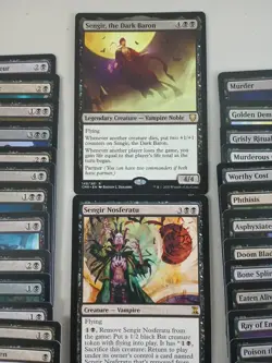Magic 100 Commander Deck Sengir Mono Black Vampire Lifegain Ready To Play - Image 2