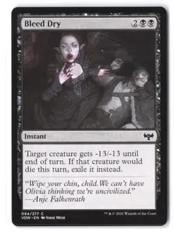Bleed Dry #94 Innistrad: Crimson Vow NM - Image 1