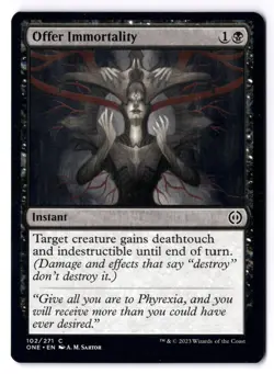 Offer Immortality NM* Phyrexia All Will Be One ENGLISH 102/271 mtg -UnltdCards - Image 1