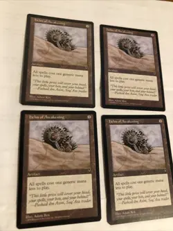 4x Visions MTG (play set) Helm of Awakening Magic Vintage - Image 1