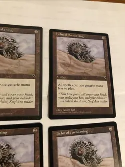 4x Visions MTG (play set) Helm of Awakening Magic Vintage - Image 2