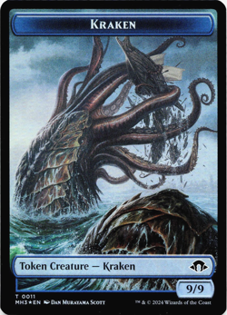 Eldrazi Spawn / Kraken Double-Sided Token (FOIL) - [Modern Horizons 3] MTG 💧 - Image 2