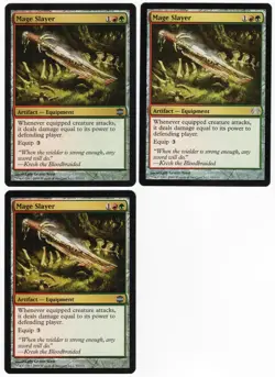 Mage Slayer x3 3x 2009 Alara Reborn Multi-Color Uncommon Artifact MTG NM AZ2 - Image 1