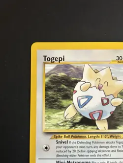 Pokemon TCG Togepi 30/53 Wotc Promo Black Star NM - Image 4