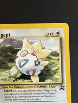 Pokemon TCG Togepi 30/53 Wotc Promo Black Star NM - Image 5