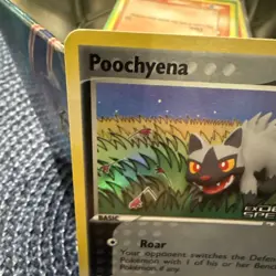 NM Poochyena 79/113 Delta Species Reverse Holo Pokemon Card - Image 3