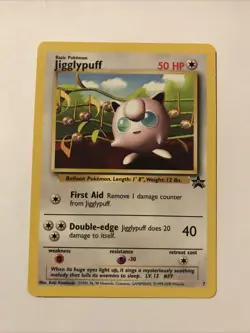 Pokemon TCG Jigglypuff Wizards Black Star Promos 7 Regular - Image 1