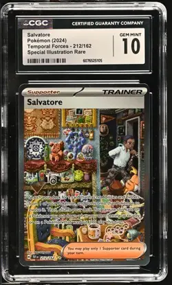 Pokemon Salvatore 2024 Temporal Forces 212/162 CGC 10 - Image 1