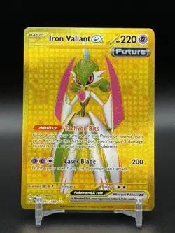 2023 Pokemon Iron Valiant EX Paradox Rift Hyper Rare #261 - Image 1