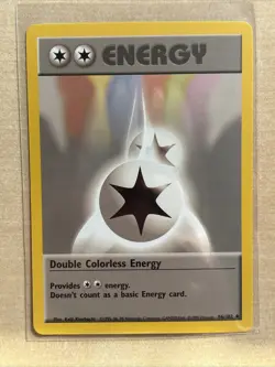 Pokemon TCG Double Colorless Energy Base Set Regular Card 096/102 LP Condition - Image 1