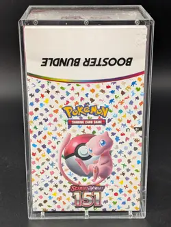 Pokemon 151 SV3.5 Booster Bundle Display Factory Sealed Case W/Acrylic Case - Image 1