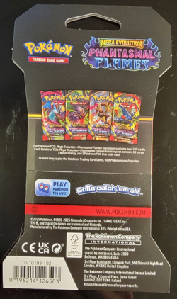 Pokemon TCG Phantasmal Flames Sleeved Booster Pack Factory Sealed - Image 2