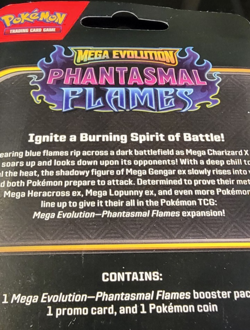 Pokemon Mega Evolution Phantasmal Flames Booster Pack Promo - Image 3