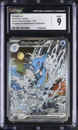 Kingdra EX 131 Illustration Collection Black Star Promos Pokemon CGC 9 Mint *056 - Image 1
