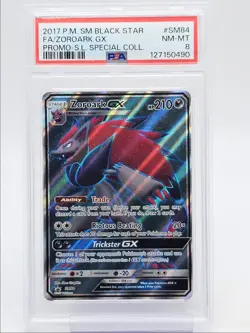 ZOROARK GX 2017 POKEMON SM BLACK STAR PROMO SPECIAL #SM84 PSA 8 Q0004 - Image 1