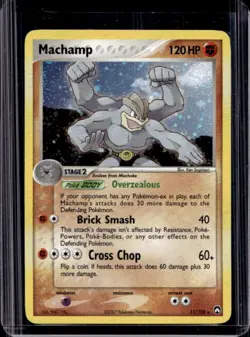2007 Pokemon EX Power Keepers Machamp Reverse Holo #11/108 - Image 1