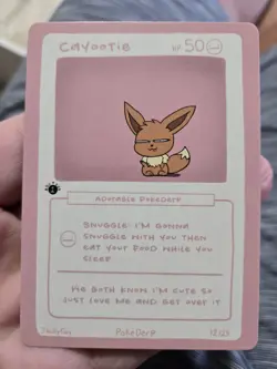 Cayootie (Eevee) 12/25 - 1st Edition Pokederp First Print Fan Art - Pokemon - Image 1