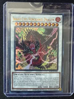 YUGIOH- Snake-Eyes Vengeance Dragon - ALIN-EN040 - Ultra Rare - 1st Edition - Image 1