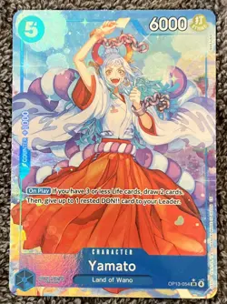 One Piece TCG OP13 OP13-054 Yamato Alt-Art Blue SR English NM/M - Image 1
