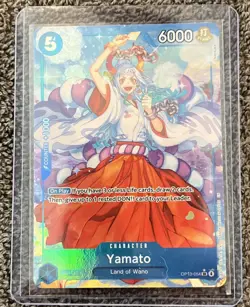 One Piece TCG OP13 OP13-054 Yamato Alt-Art Blue SR English NM/M - Image 3