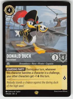 Donald Duck - Buccaneer Legendary Ursula's Return 179/204 Disney Lorcana - Image 1